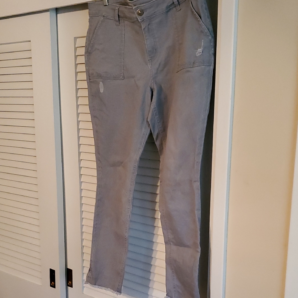 Women's Straight Leg Jeans - Gray